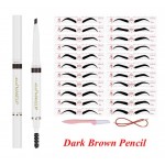 Sabloane pentru tatuare sprancene, STS006 KIT de 12 Sabloane cu elastic, brici si creion